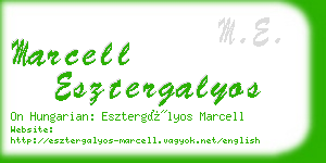 marcell esztergalyos business card